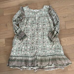 Cleobella‎ Green and Pink Patterned Mini Dress
